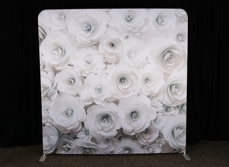 RTH Photo Booth Backdrops - 3D White Flowers