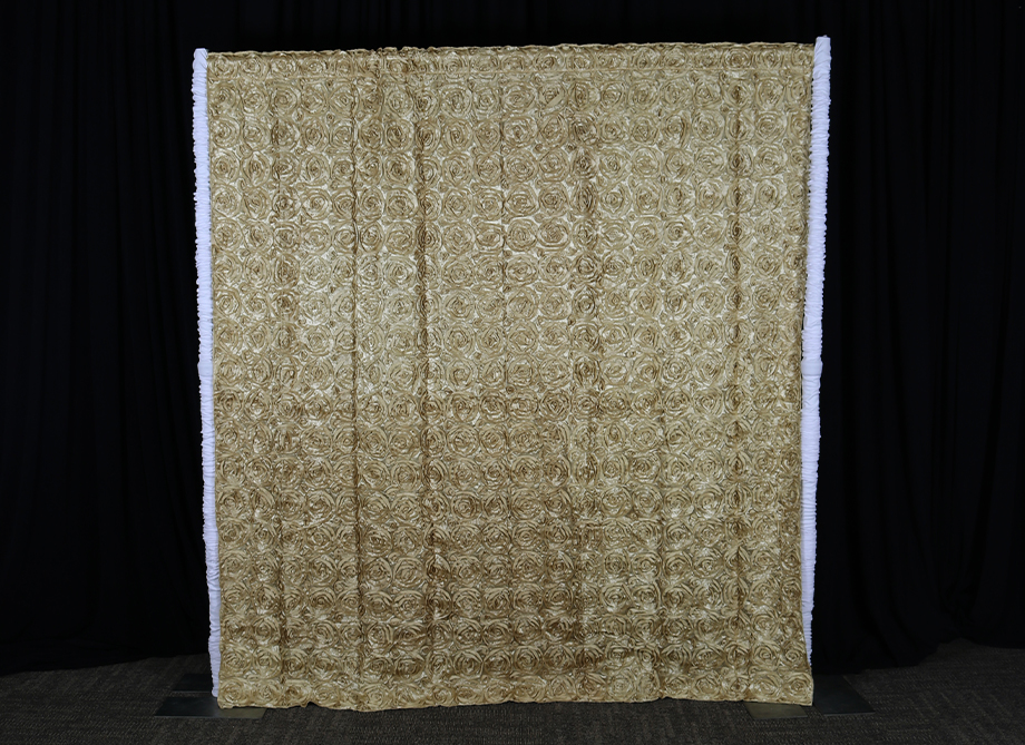 RTH Photo Booth Backdrops - Gold Rosette