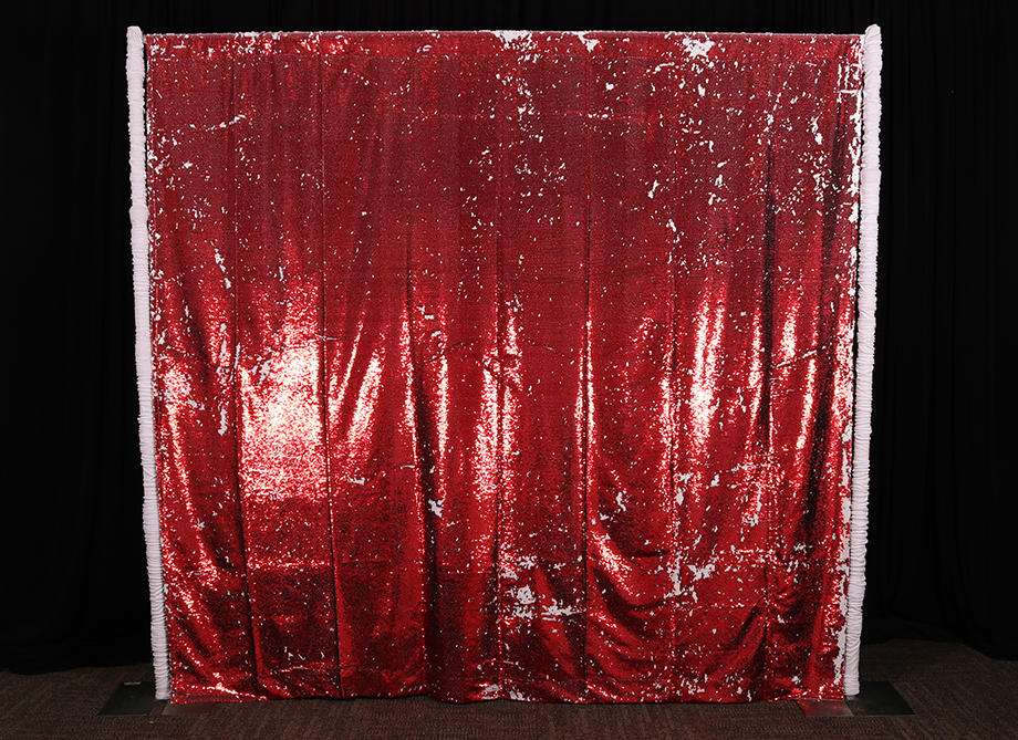 RTH Photo Booth Backdrops - Red/White Mermaid Backdrop