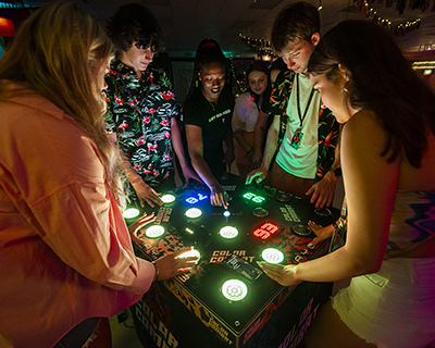 Image of kids playing color combat